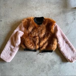 ❤️‍🔥 Faux Fur Furry Crop Jacket